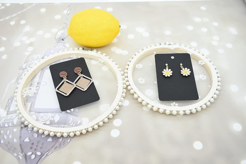 Twavang Black Earring Display Cards with 100Pcs Earring Holder Cards, 200 Pcs Ear Backs and 100Pcs Jewelry Packaging Bag for Earrings Necklace Jewelry Display (3.5" x 2.3" Inches) - Image 5